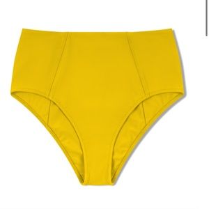 Galamaar High Rise Yellow Bikini Bottom